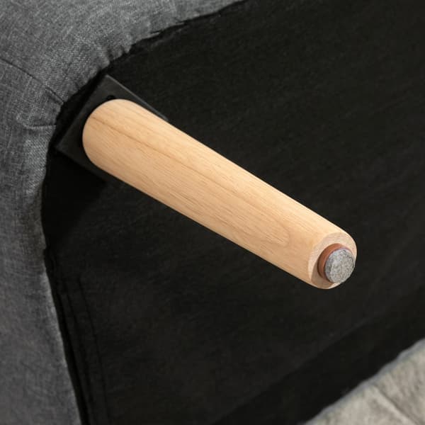 Tvåsitssoffa, 117x56.5x77 cm, Ljusgrå