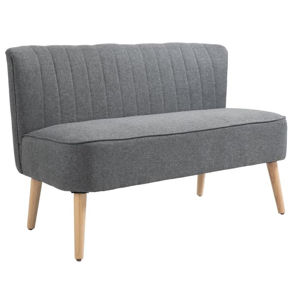 Tvåsitssoffa, 117x56.5x77 cm, Ljusgrå
