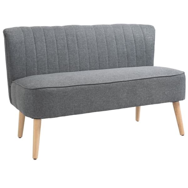 Tvåsitssoffa, 117x56.5x77 cm, Ljusgrå