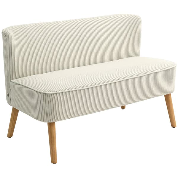 Sofa, 117x56.5x77 cm, Creme Hvid
