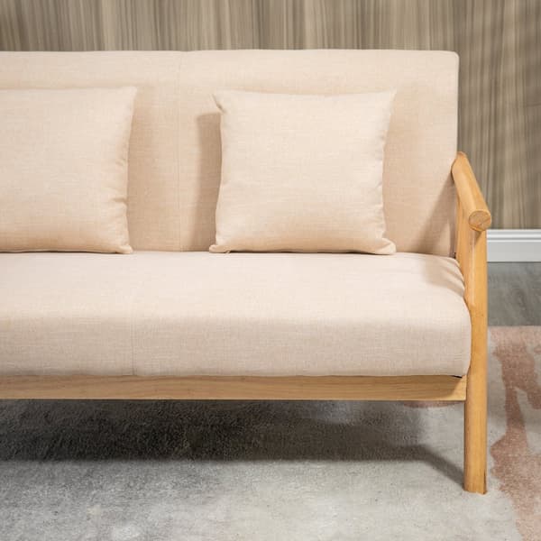 To-sæders sofa, 2, 123x69x74 cm, Beige