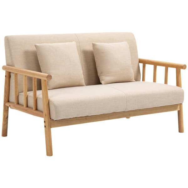 To-sæders sofa, 2, 123x69x74 cm, Beige