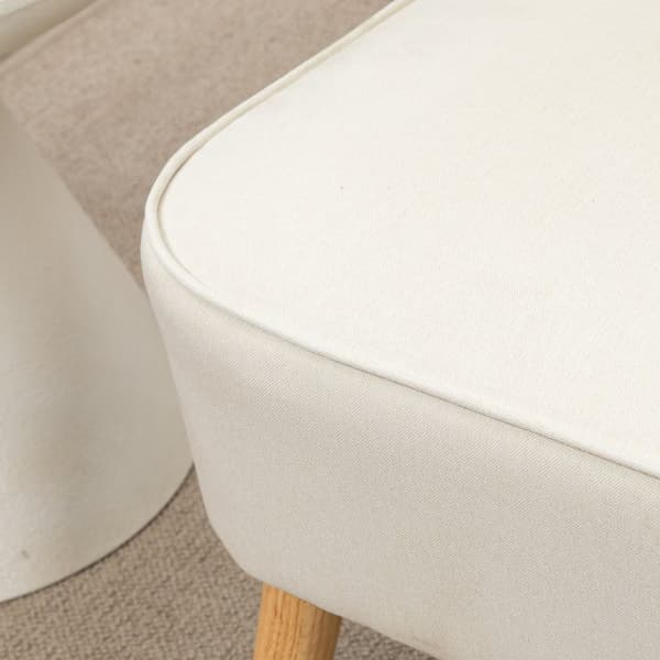 Tvåsitssoffa, 117x56.5x77 cm, Krämvit