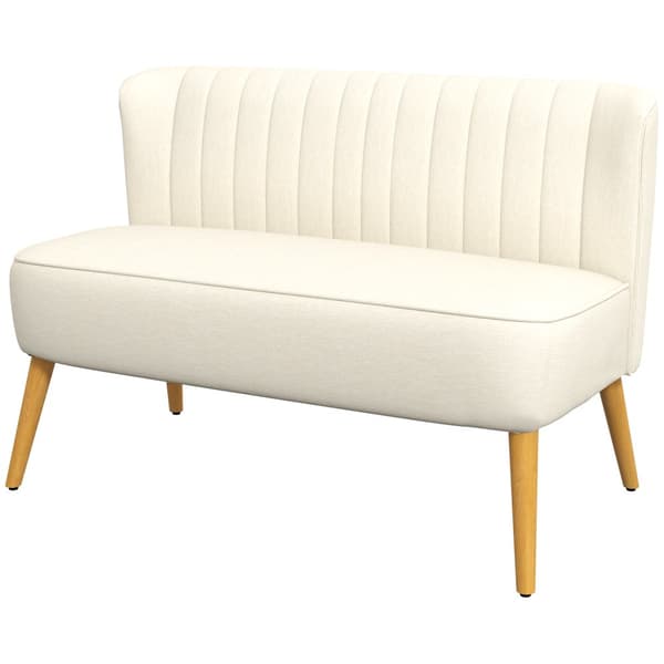 Tvåsitssoffa, 117x56.5x77 cm, Krämvit