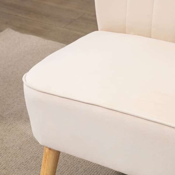 Tvåsitssoffa, 117x56.5x77 cm, Kräm Vit