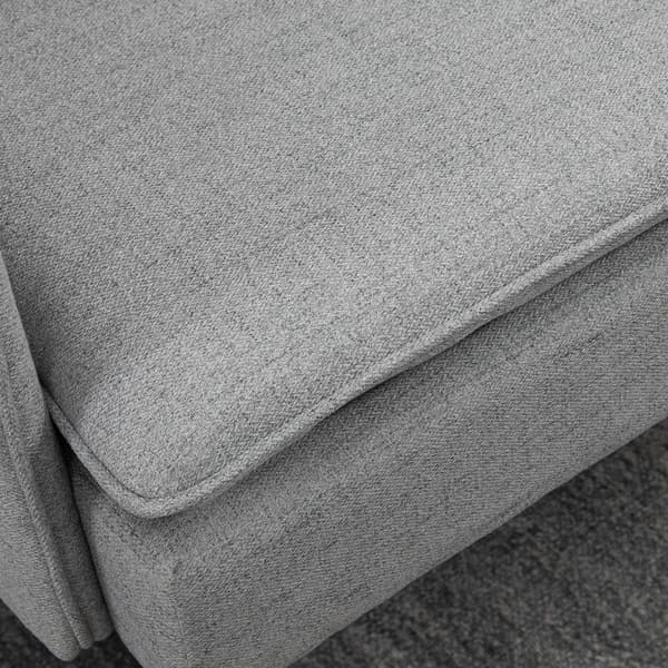 Tvåsitssoffa, 139x68x76 cm, Grå