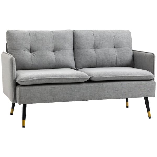 Tvåsitssoffa, 139x68x76 cm, Grå