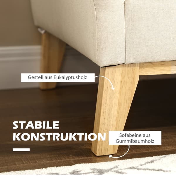 2 istuttava sohva, 137x78x78 cm, Beige