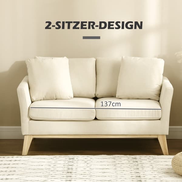2 istuttava sohva, 137x78x78 cm, Beige