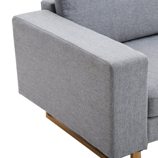 To-sæders sofa, 145x82x78 cm, Lys Grå