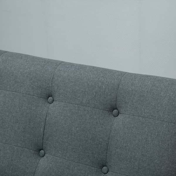 Dubbelsoffa, Loveseat 2-sits, 115x66.5x73 cm, Grå