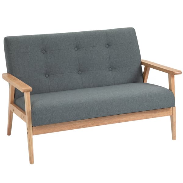 Dubbelsoffa, Loveseat 2-sits, 115x66.5x73 cm, Grå