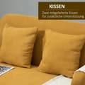 Pikkukuva 7 / 9: Kahden istuttavan sohva, Loveseat, 130x70 cm, Keltainen