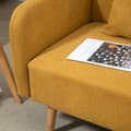Pikkukuva 9 / 9: Kahden istuttavan sohva, Loveseat, 130x70 cm, Keltainen