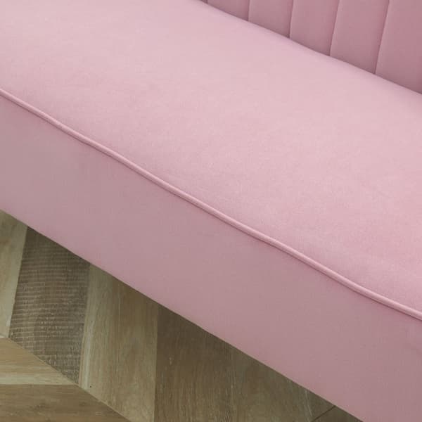 To-personers stofsofa, 117x56.5x77 cm, Pink