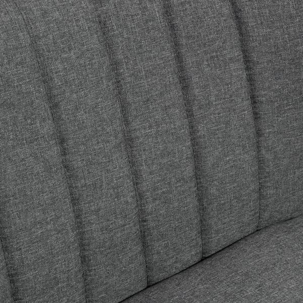 To-sæders stofsofa, 117x56.5x77 cm, Mørkegrå
