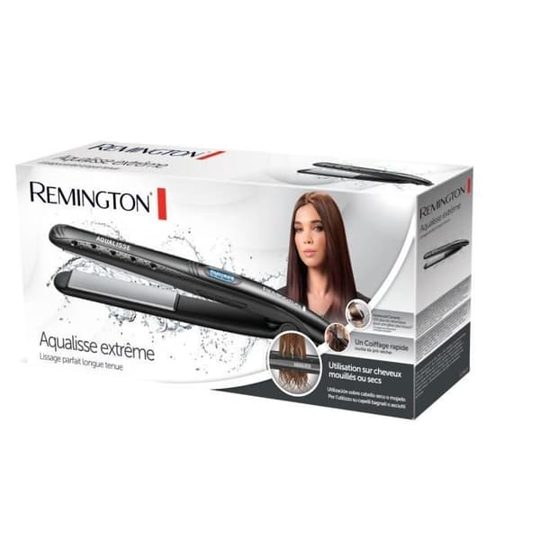REMINGTON S7307 Aqualisse Extreme-plattång, avancerad keramisk beläggning, på torrt eller vått hår
