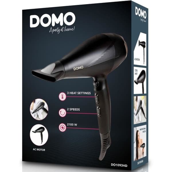 DOMO - DO1092HS - Digital plattång - Keramisk beläggning - På/Av-knapp - Justerbar temperatur från 130° till 230°