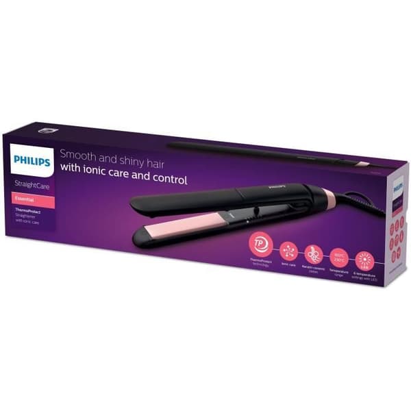 PHILIPS BHS378/00 Essential plattång för hår - keratinplatta - 6 temperaturinställningar