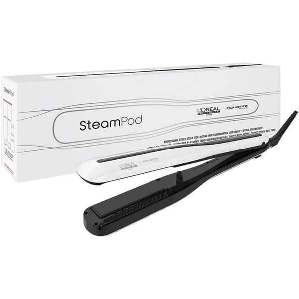 Professionell Steam Plattång - Bellissima - Steam Elixir - Keramisk platta + Arganolja + Skyddsfodral - 4 temperaturer
