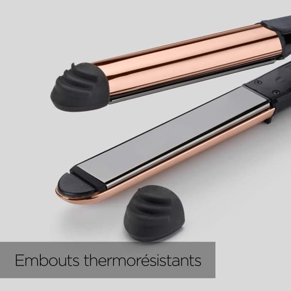 Babyliss Babyliss ST482E plattång - straight & curl shine - 5 temperaturer upp till 235°C - 28 mm tallrikar i äkta titan