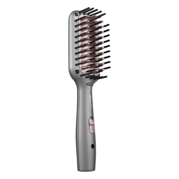 Cecotec Travel straightening brush with ceramic and tourmaline coating. Svart