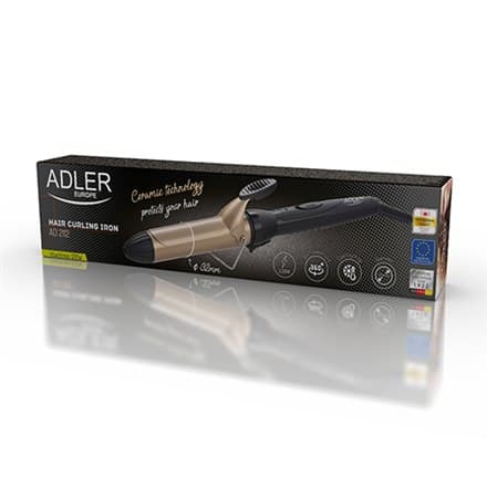 Adler | Hiusten kiharrin | AD 2112 | Keraaminen lämmitysjärjestelmä | Tynnyrin halkaisija 32 mm | 55 W | Musta