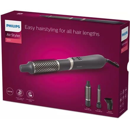 Philips | Frisör | BHA301/00 3000-serien | Teckningsoptioner 24 månad(er) | Temperatur (max) °C | Antal värmenivåer 3 | Disp
