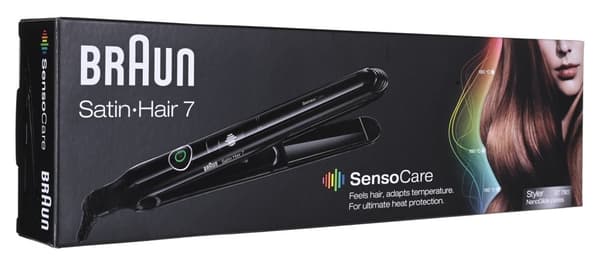 Braun Satin Hair 7 SensoCare ST780 suoristusrauta lämmin musta 2 m