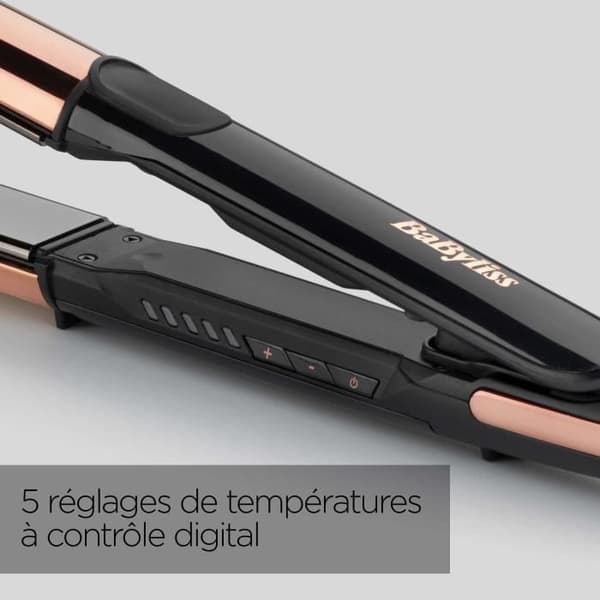 Babyliss Babyliss ST482E plattång - straight &amp; curl shine - 5 temperaturer upp till 235°C - 28 mm tallrikar i äkta titan