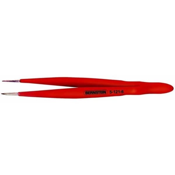 Isolerad pincett - BERNSTEIN - 5-121-6 - Spetsig - Fin - 120 mm