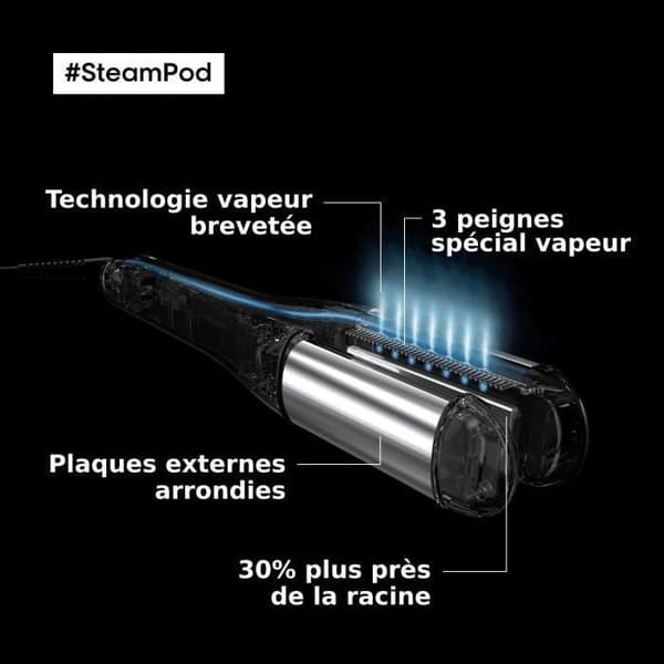 SteamPod 4 - Steam Curler Plattång - Hög motståndskraftig keramisk platta - L'Oréal Professionnel