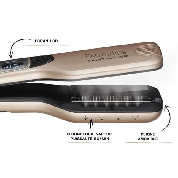Forever Care Set - SAINT ALGUE - Plattång ångdemeliss - Titanium - Protective Serum ingår
