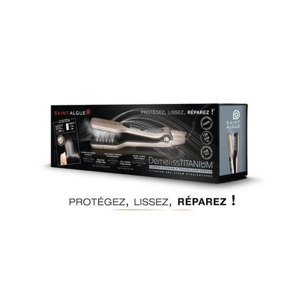 Forever Care Set - SAINT ALGUE - Plattång ångdemeliss - Titanium - Protective Serum ingår