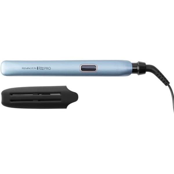 Remington S9300 Plattång för hår, glansterapi Hårplattång Avancerad keramisk beläggning Argan Marockoolja, superjonisk och 3X glans Svart, Blå