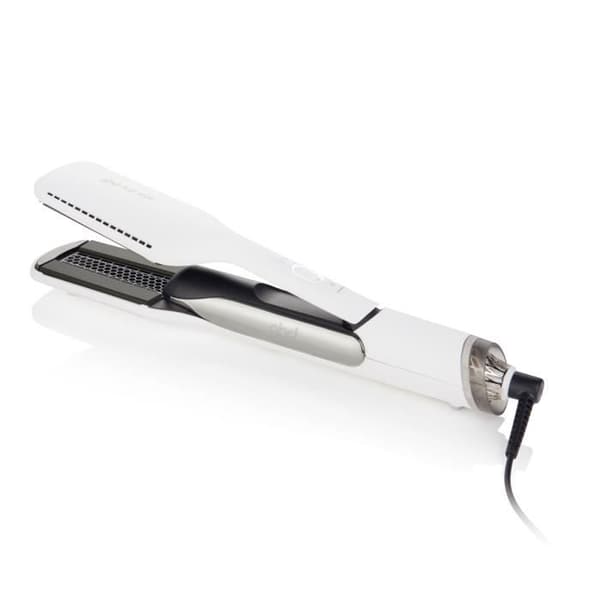 Linsavare 2-i-1 - GHD - Duet Style - Vit - Ultra Gloss-plattor - Airfusion-teknologi