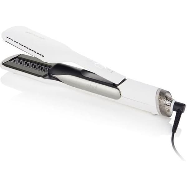 Linsavare 2-i-1 - GHD - Duet Style - Vit - Ultra Gloss-plattor - Airfusion-teknologi