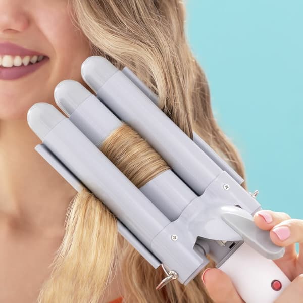 BEGAGNAD Trippel keramiskt stylingjärn InnovaGoods TRILER Grå (Renoverade A)