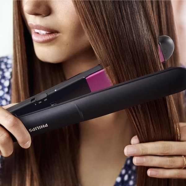 PHILIPS BHS375/00 StraightCare Essential Plattång - ThermoProtect - 2 temperaturinställningar - Keramiska/Keratinplattor
