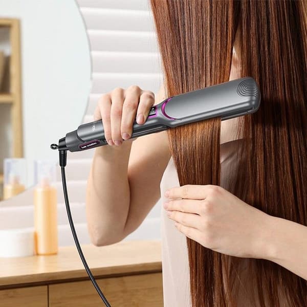 Hoco Hair Plattång Med Display - Grå