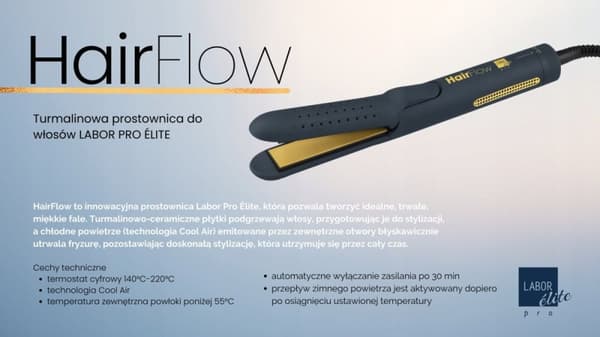 LE008 LaborPro Innovatiivinen suoristus-kiharrin viilentävällä HAIR FLOW'lla