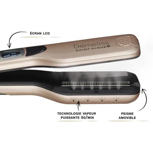 Premium Box - SAINT ALGUE Demeliss TITANIUM Elixir Ritual - Ultra Kraftfull Steam Straightener + Enhancer Treatment