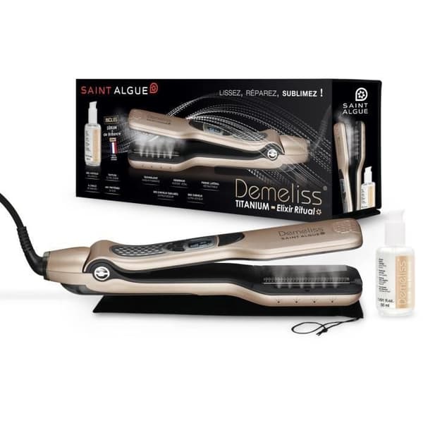Premium Box - SAINT ALGUE Demeliss TITANIUM Elixir Ritual - Ultra Kraftfull Steam Straightener + Enhancer Treatment