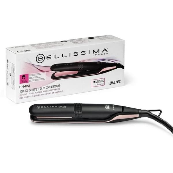 Bellissima B MINI Plattång - CERAMIC COATING Svart &amp; Rosa