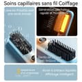 Miniatyrbild 3 av 4: Borst för att räta hår INN® 2000mAH 5 temperaturinställningar Magnetisk laddningsdocka Rättaren slätar ut håret