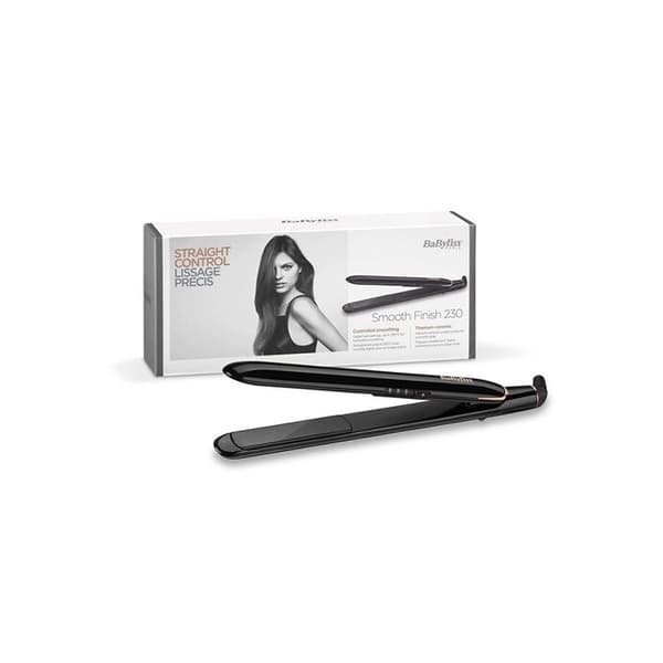 BABYLISS ST250E plattång - Smooth Finish 230 - Titan-keramiska plattor - Snabb uppvärmning