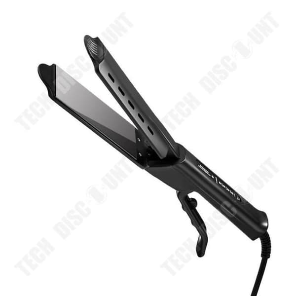 TD® Black Hair Plattång 2 i 1 Advanced Hair Plattång Keramisk design Frisörtillbehör Termostat XL Platta 110 mm med vård