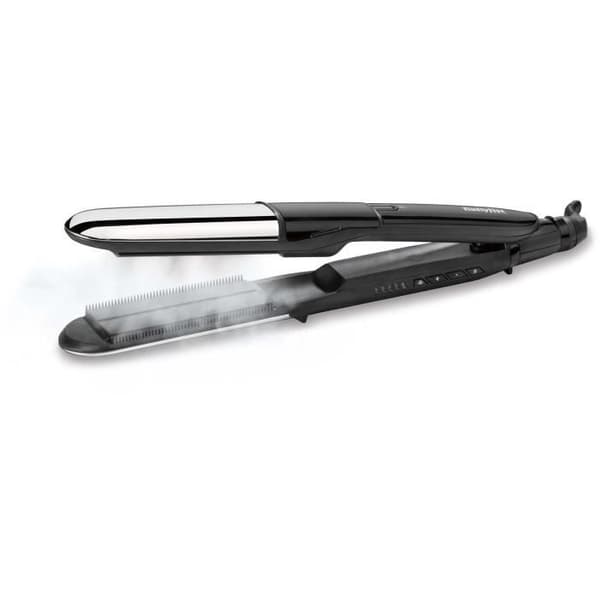 Babyliss ST496E plattång - Steam Shine ångplatta Svart, Silver