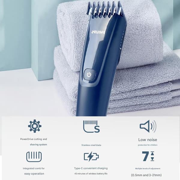 Philips Hårklipper HC3688 Elektrisk Trykklipper Barbering Hjem Voksne Børn Mænd
