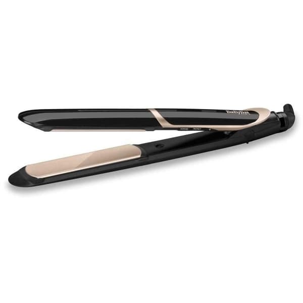 Plattång - BaByliss - ST393E - Super Smooth 235 Plattång med keramisk och jonisk titanteknologi med värmeskyddsläge Svart, Rose Gold